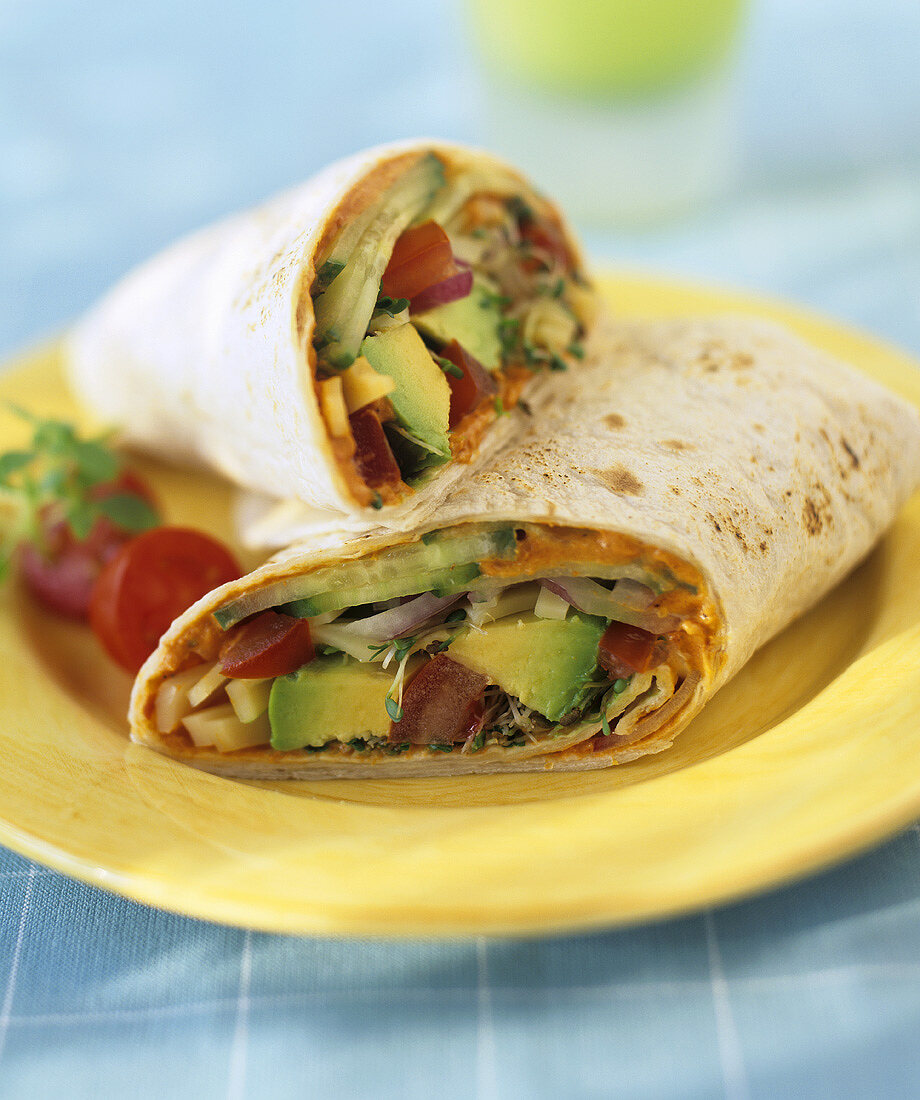 Wraps with avocado