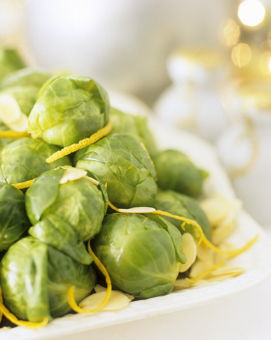 Rosenkohl mit Mandelblättchen