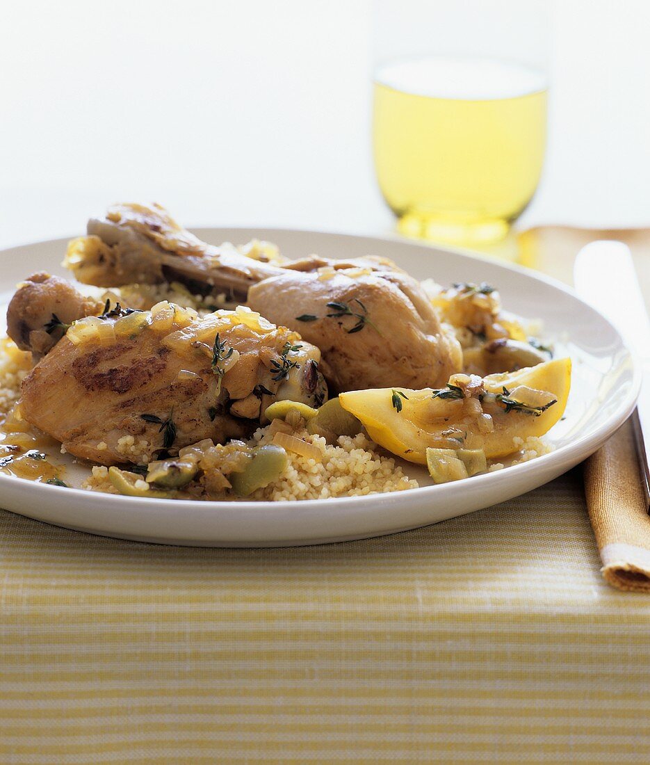Lemon chicken with couscous