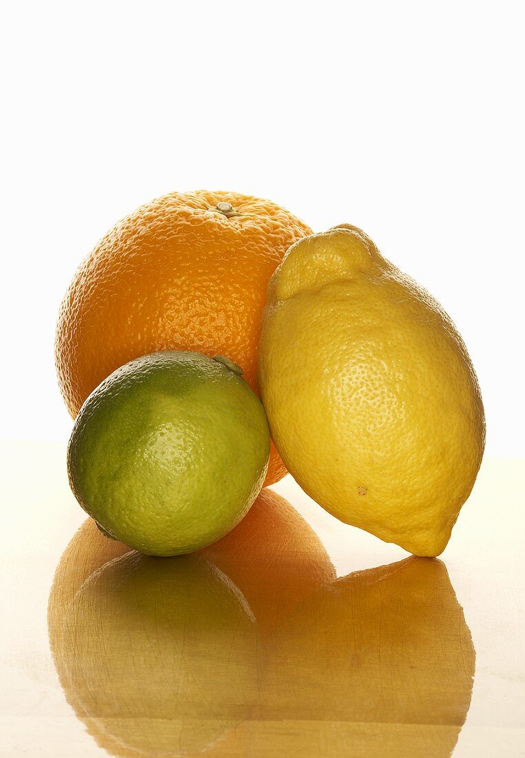 Lemon, orange and lime