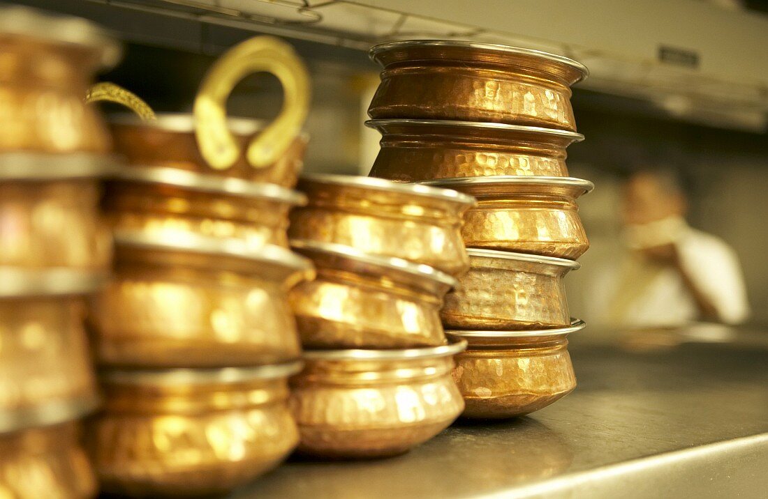 Indian copper pots