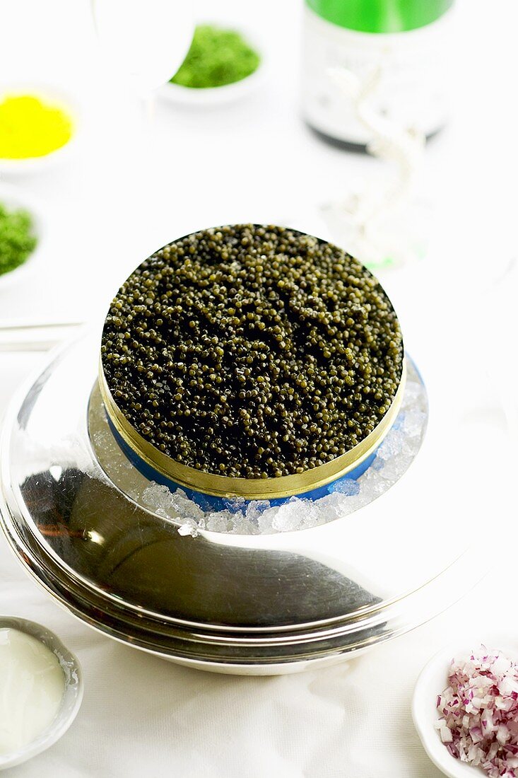 Caviar in the tin