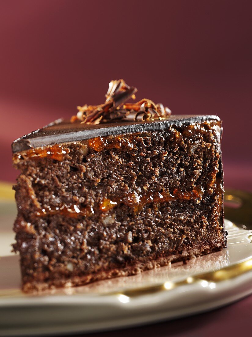 A piece of Sachertorte