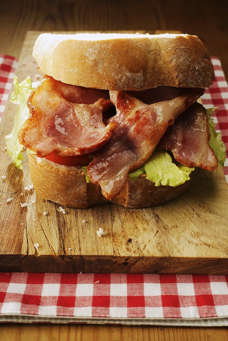 Smoked bacon sandwich