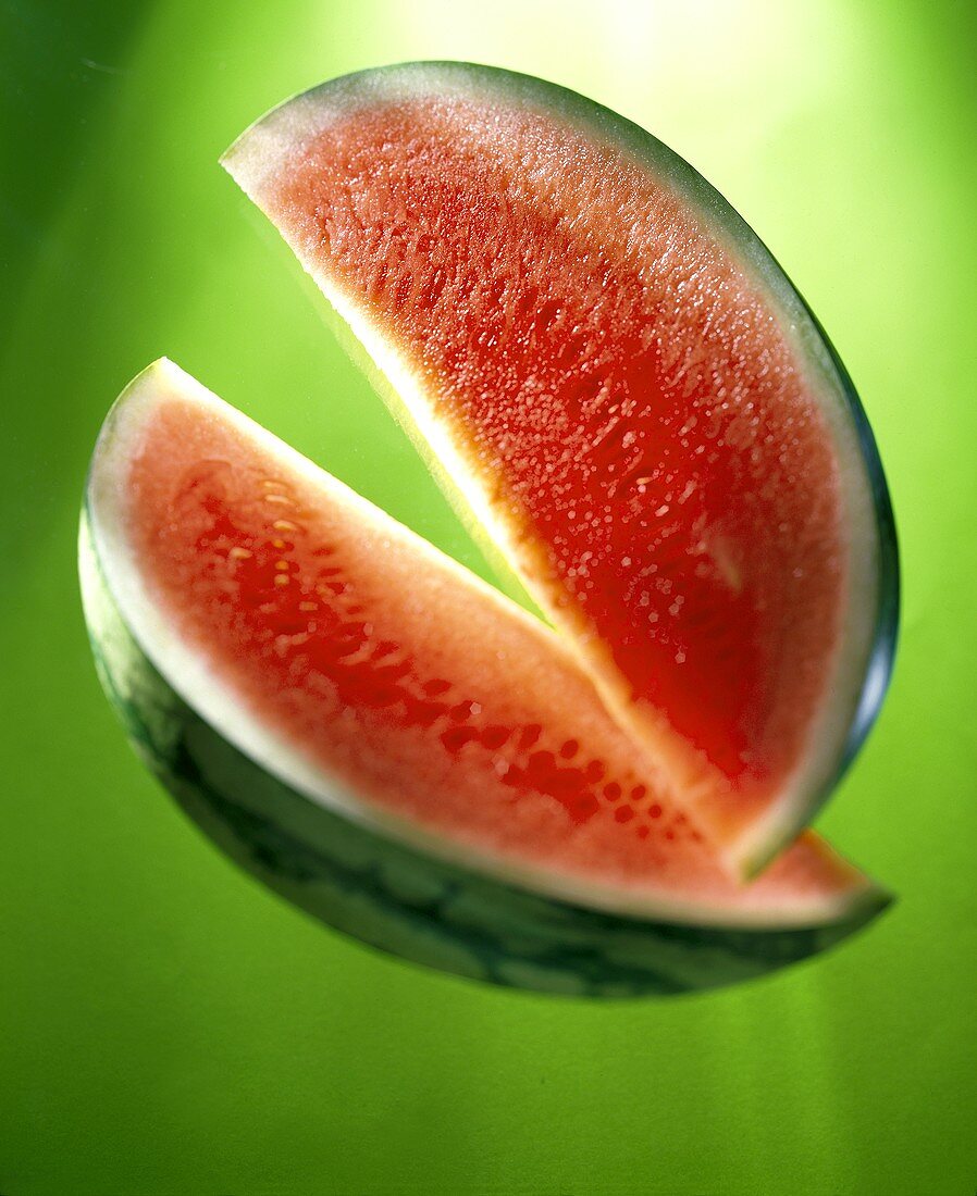 Two Sliced of Watermelon