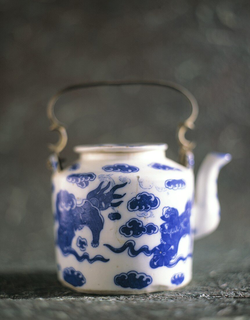A Tea Pot with an Asian Design