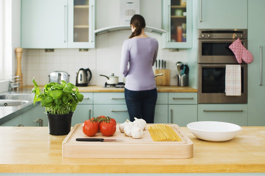 Woman in kitchen