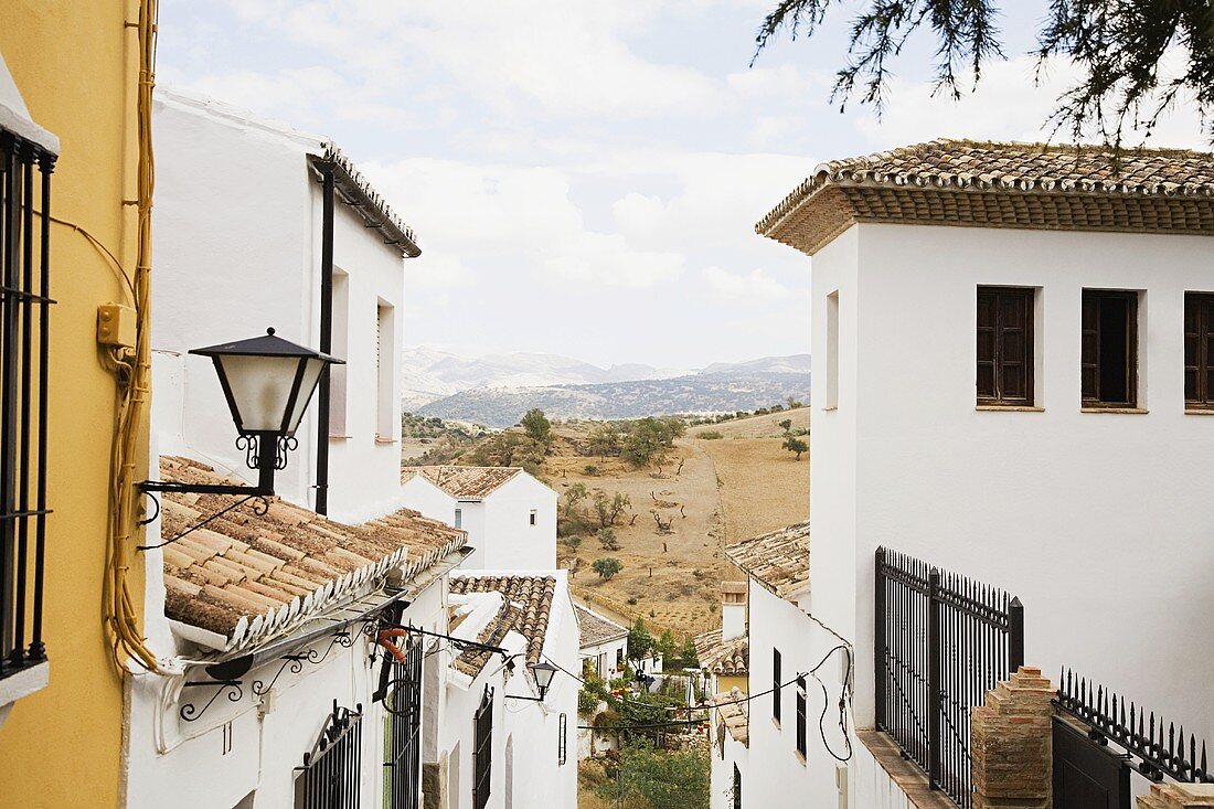 Das Bergdorf Frigiliana in der Povinz Malaga, Spanien