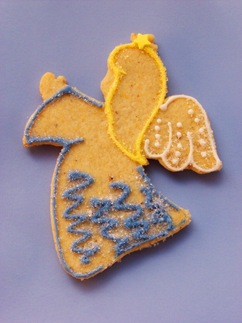 Decorated sweet pastry biscuit (angel)