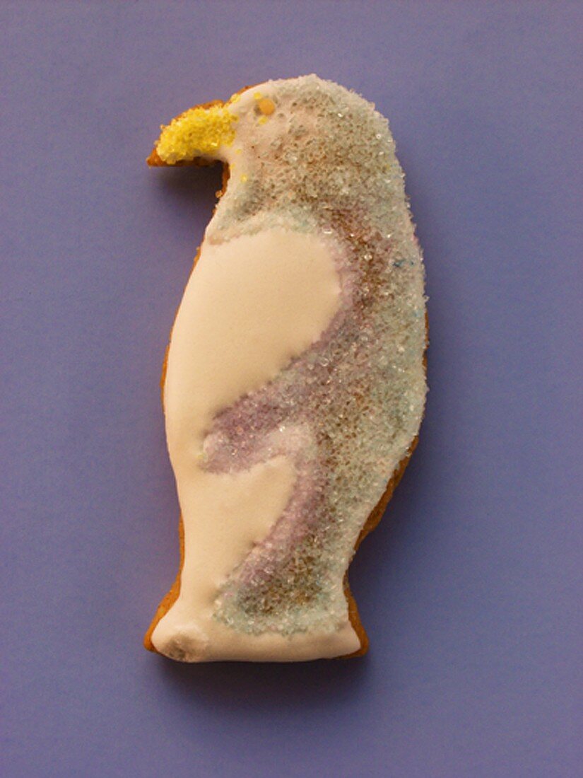 Pinguin aus Lebkuchen
