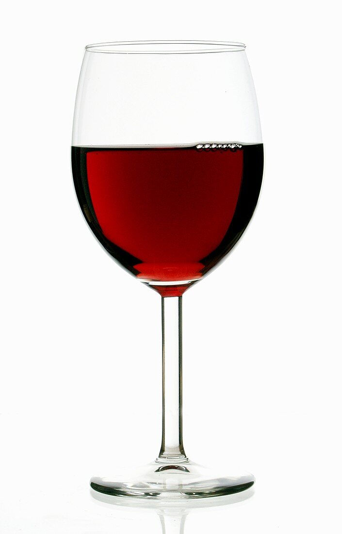 Red wine glass