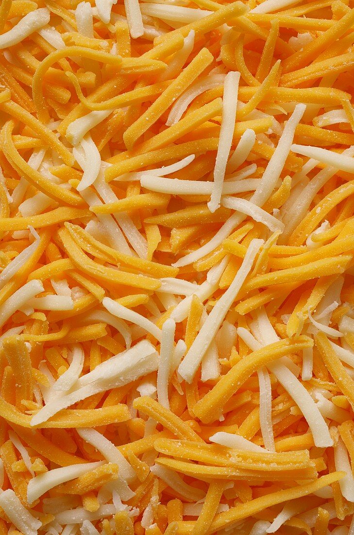 Grated Cheddar and Mozzarella (filling the picture)