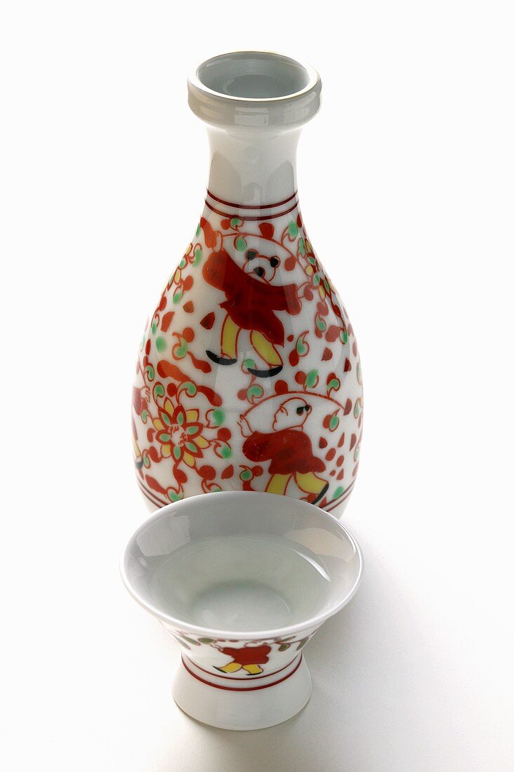 Asian carafe and bowls
