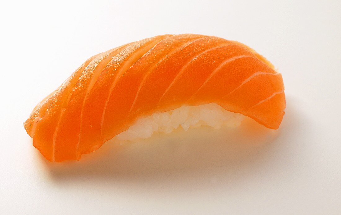 Nigiri sushi with salmon