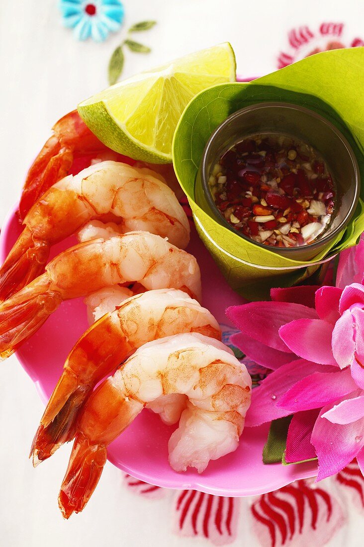 Shrimps with Thai chili sauce