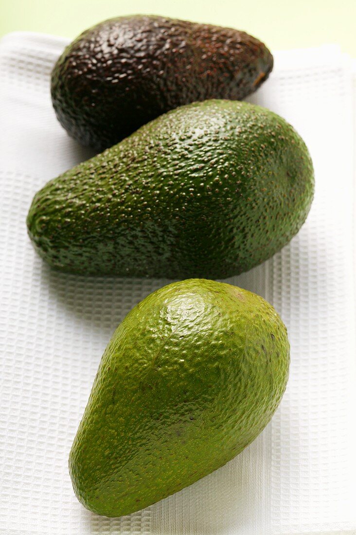 Three avocados