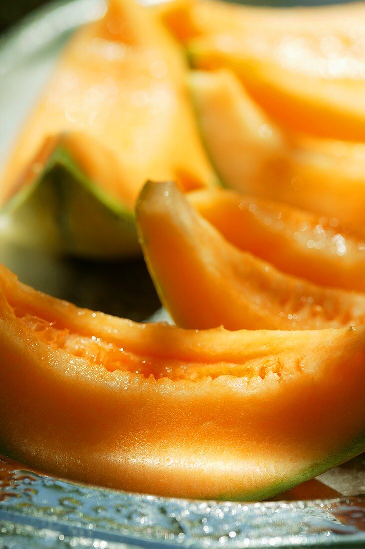 Wedges of sweet melon