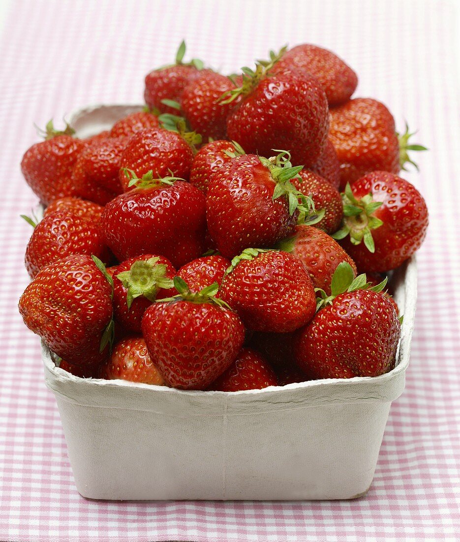 Fresh strawberries in punnet
