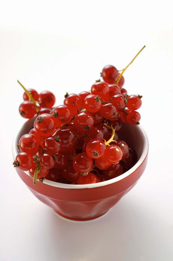 Redcurrants in small bowl