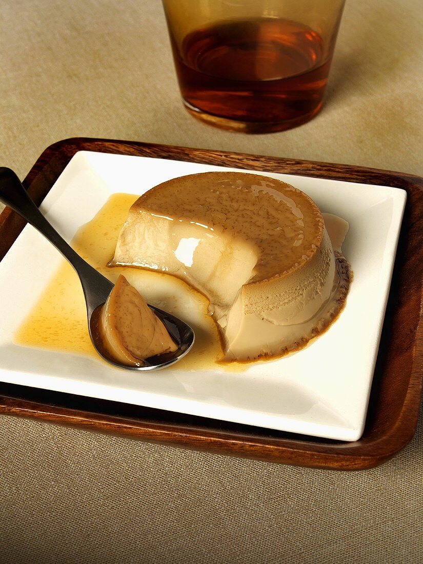 Coffee and caramel pudding