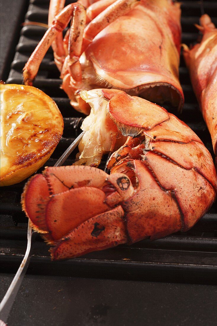 Barbecued lobster