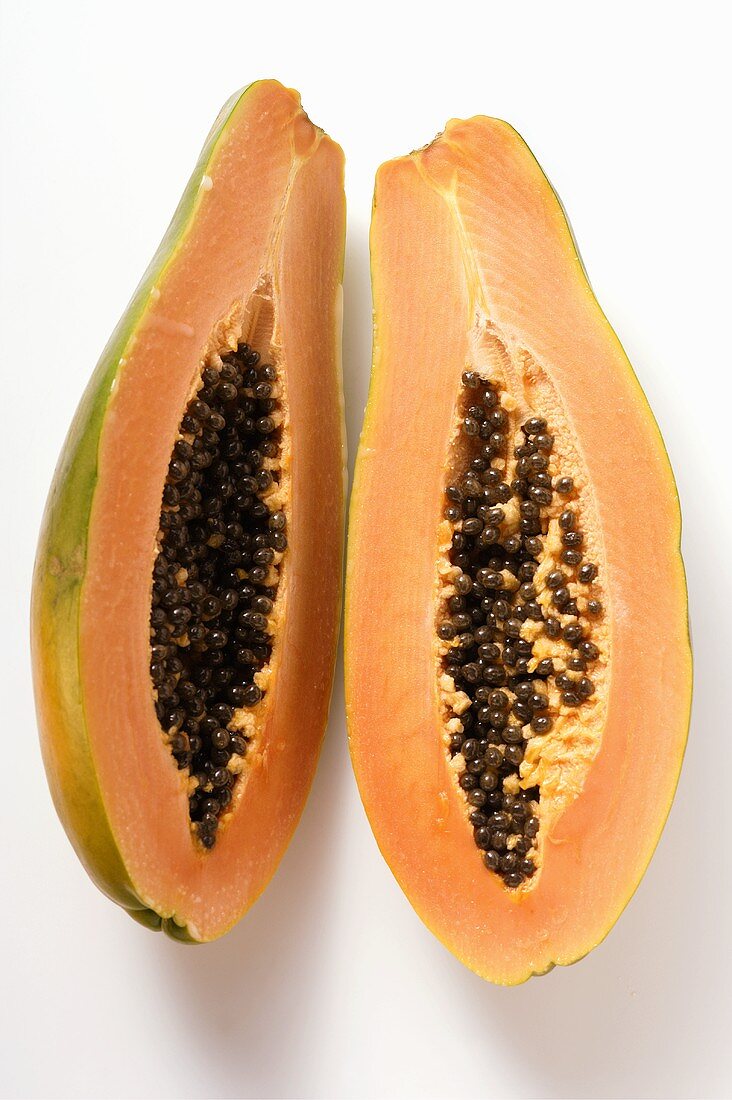 Papaya, halved