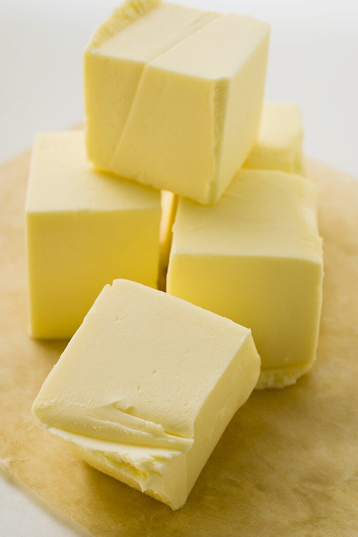 Cubes of butter