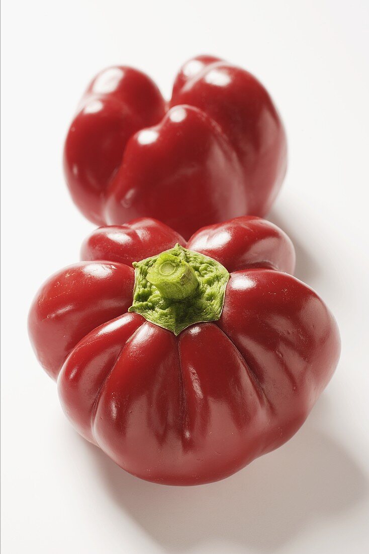 Two red peppers