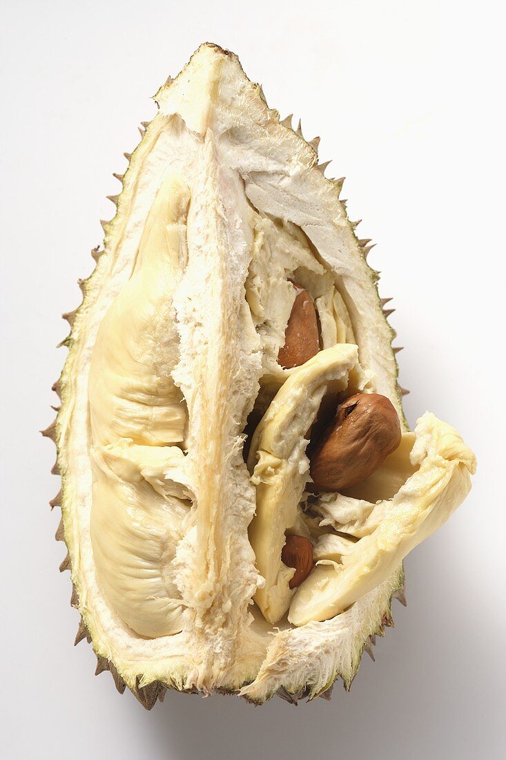 Durian (ein Viertel der Frucht)