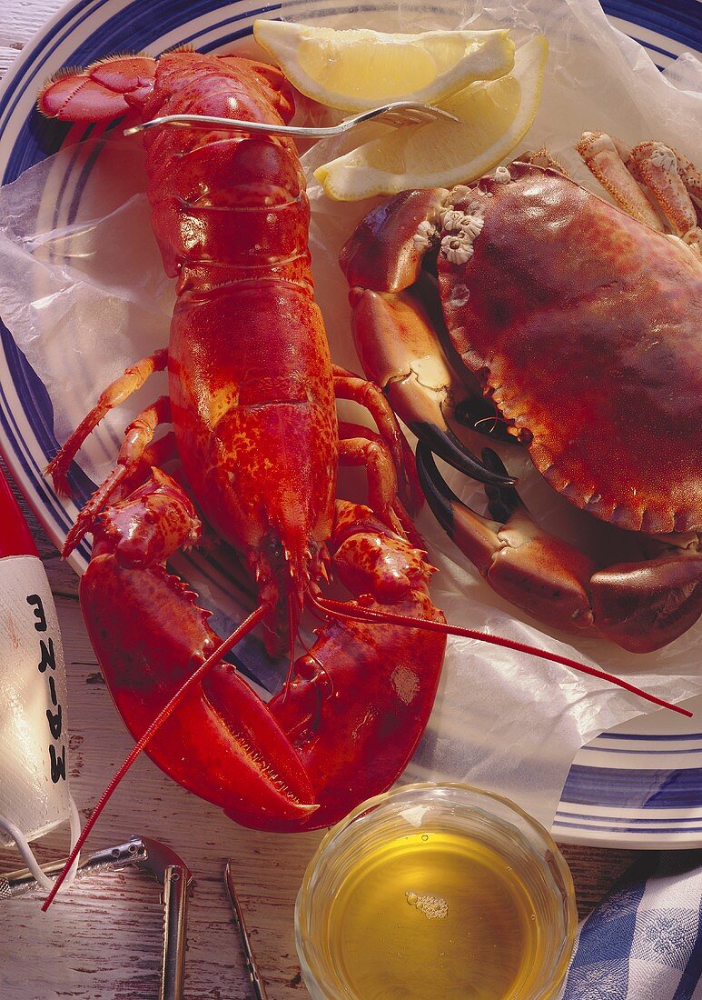 Boiled Lobster & Crayfish