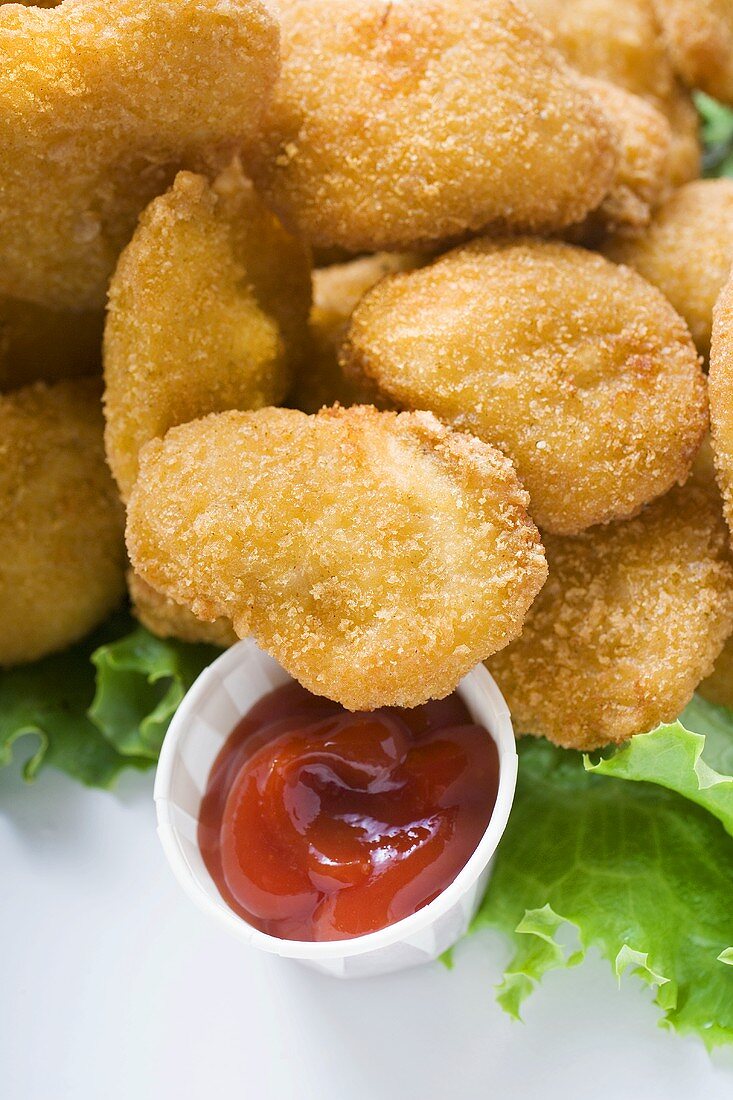 Chicken Nuggets with ketchup