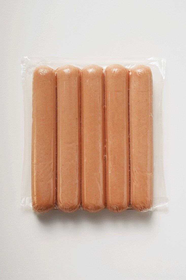 Frankfurters in packaging