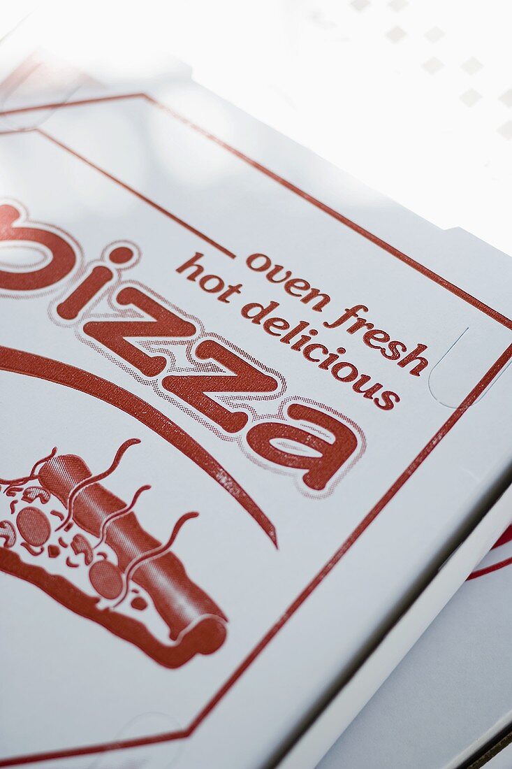 Pizzen in Pizzakartons