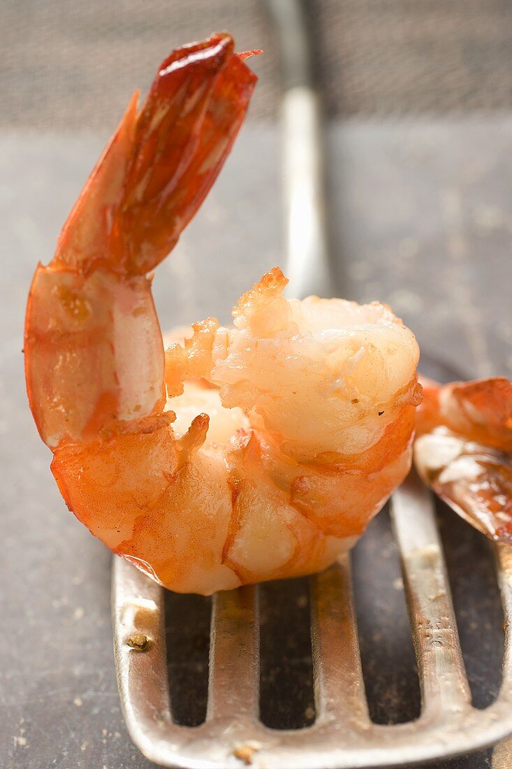 Shrimp on spatula