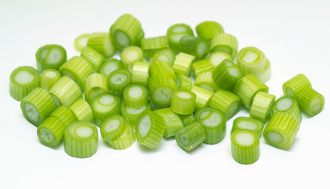 Spring onions, sliced