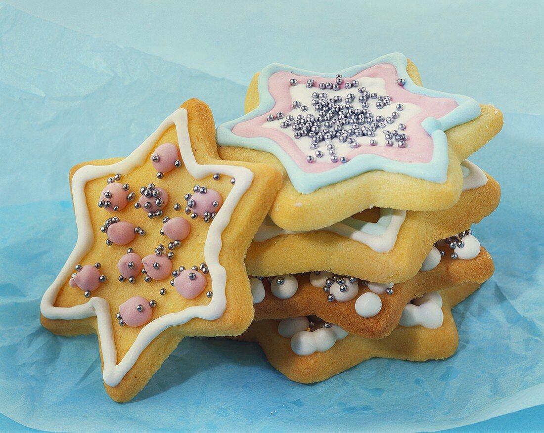 Heart-shaped biscuits