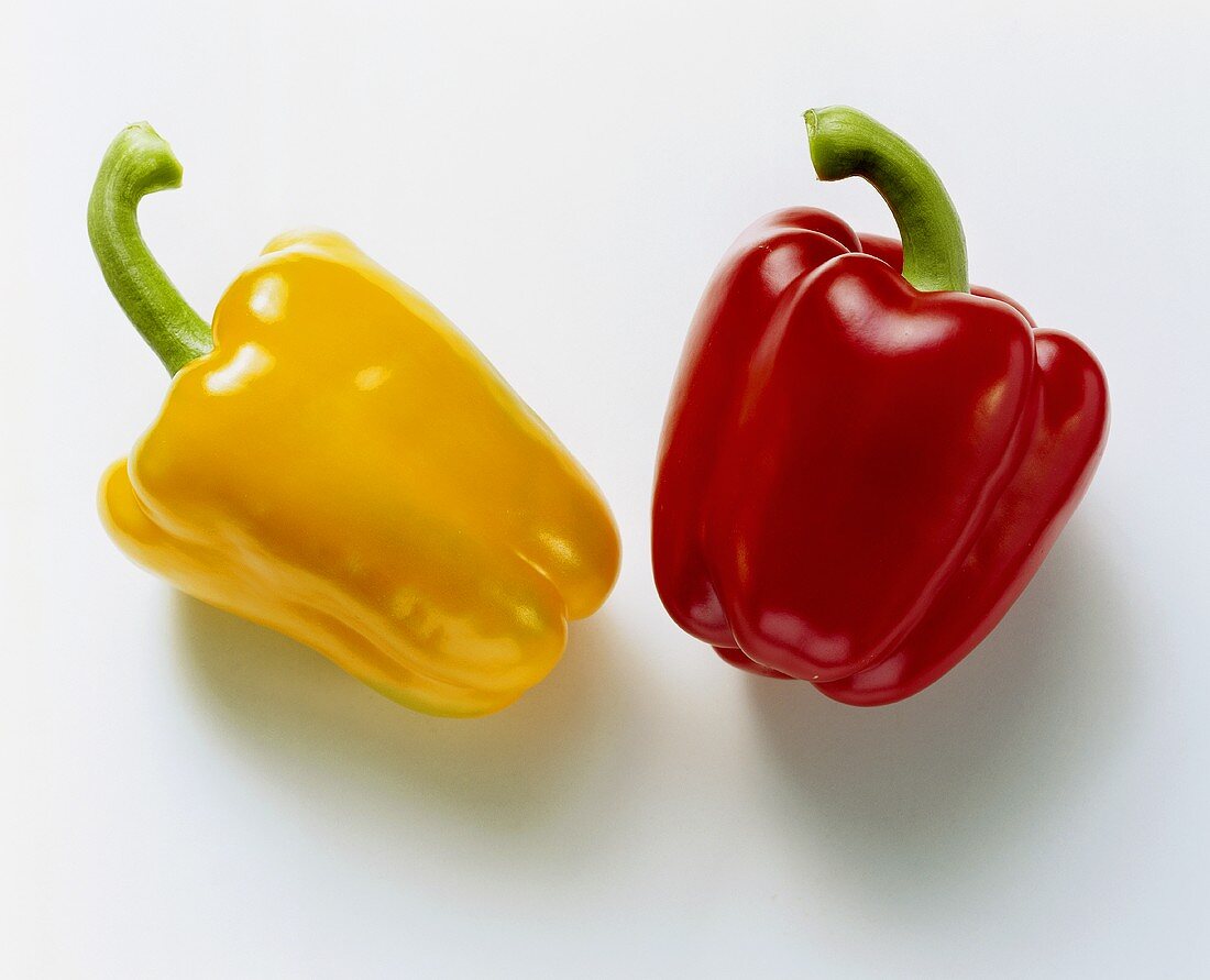 Yellow and red pepper