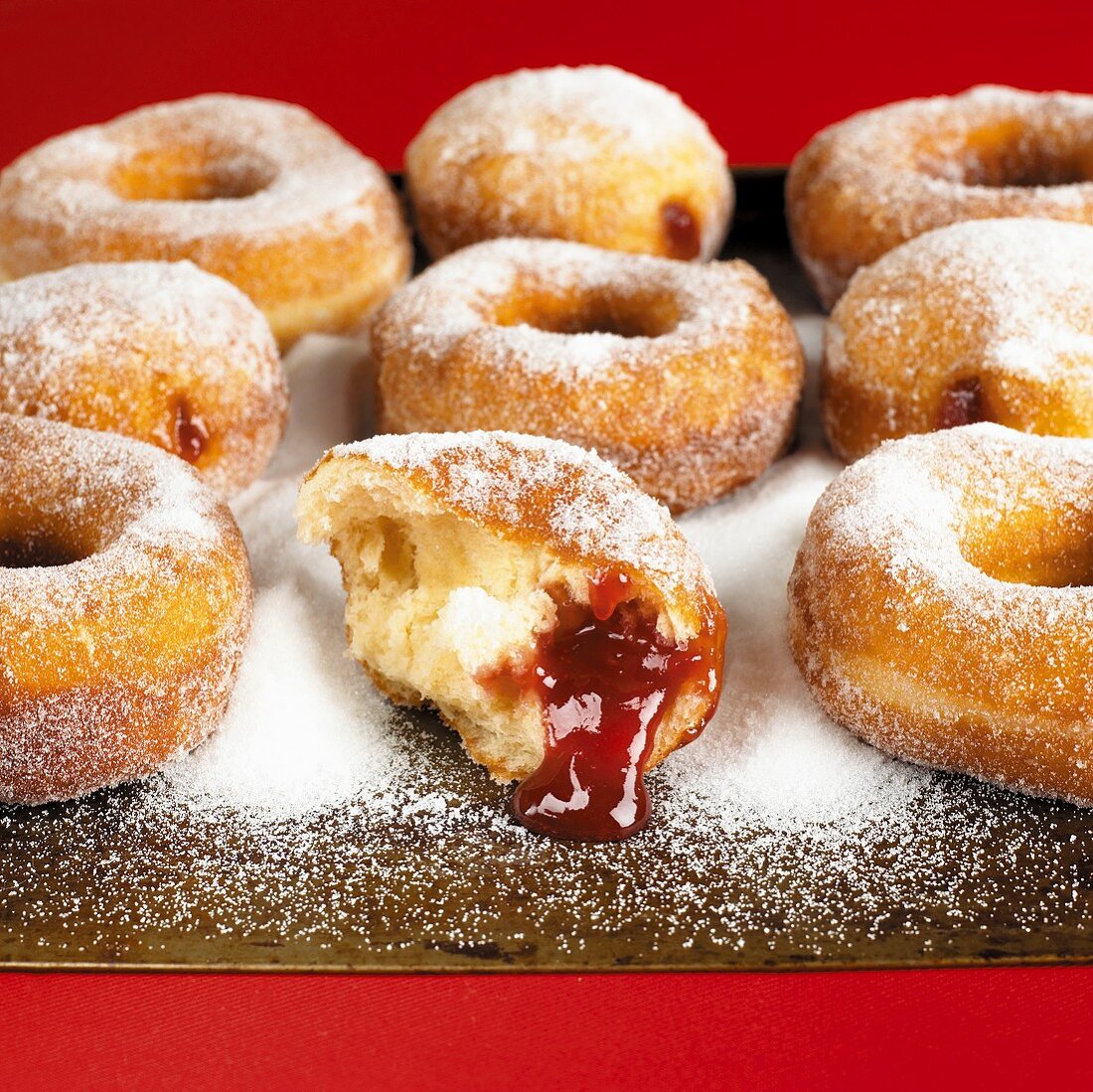 Doughnuts with jam filling