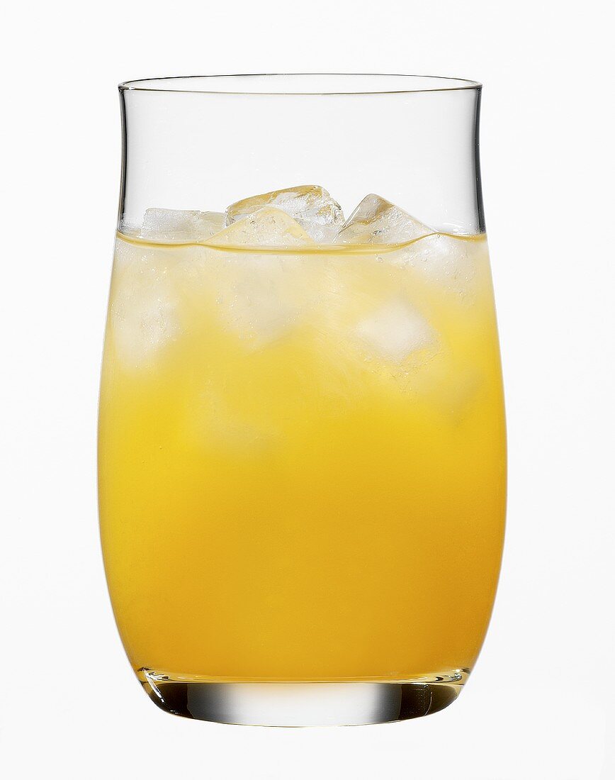 A glass of orange juice