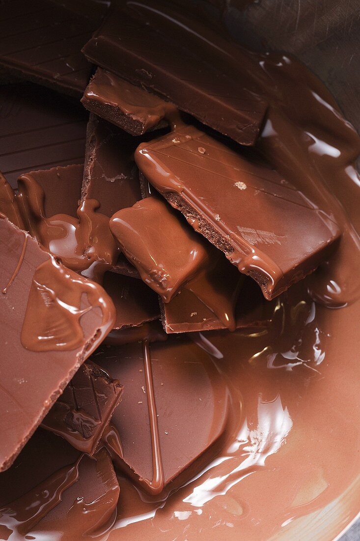 Schokolade Schmelzen Bilder Kaufen Stockfood