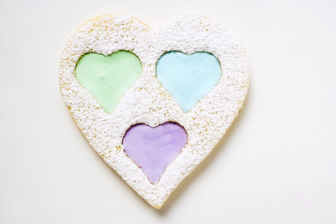 Heart-shaped biscuit