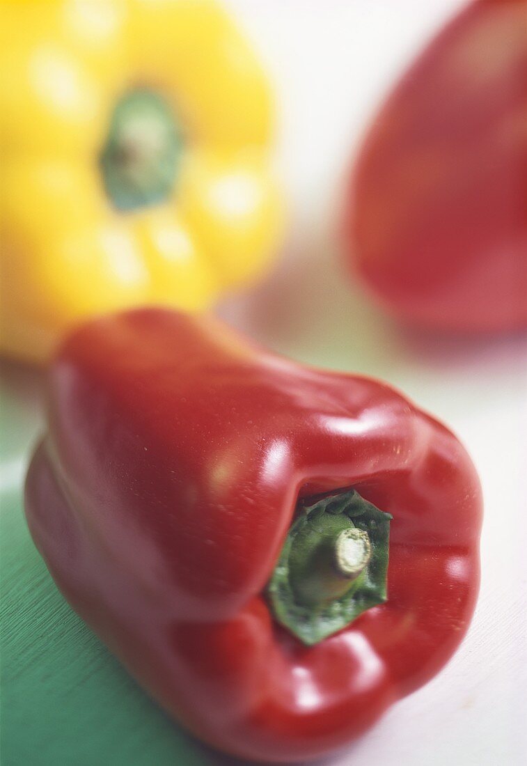 Red and yellow peppers