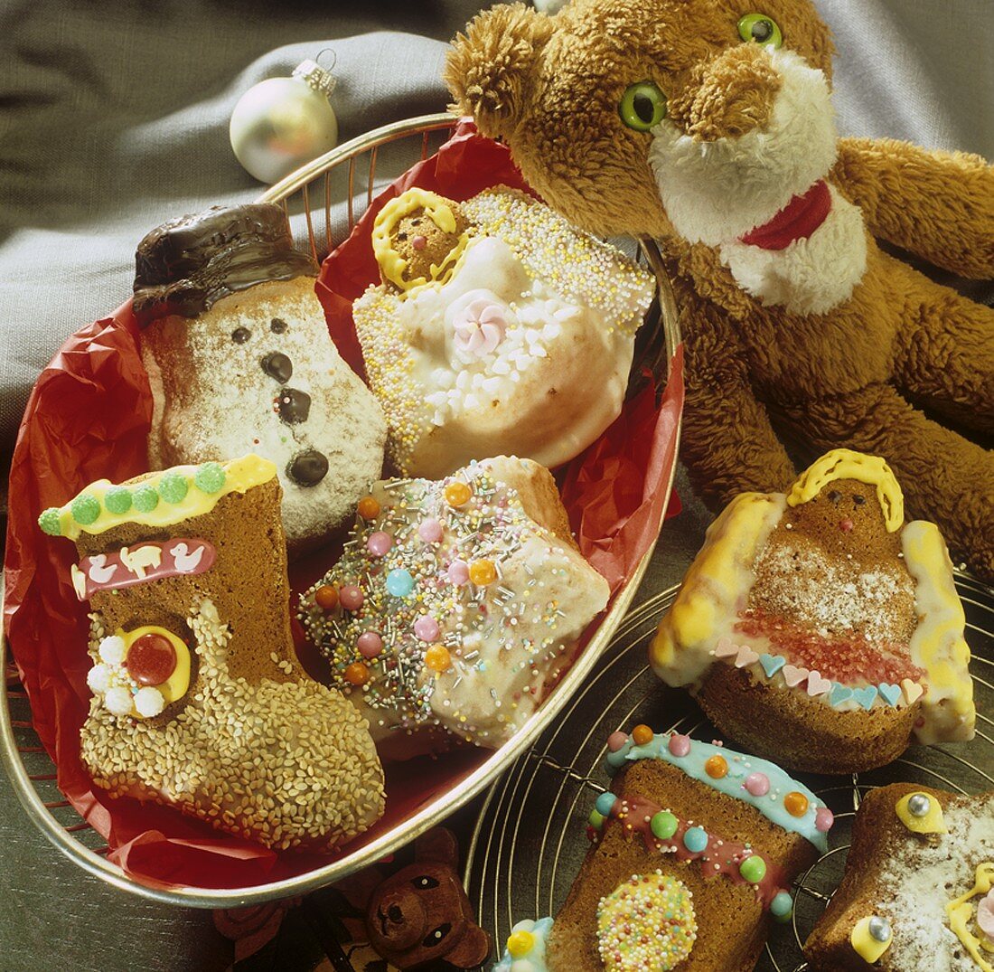 Assorted Christmas gingerbread biscuits