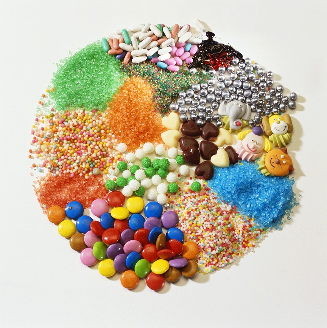 Assorted cake decorations