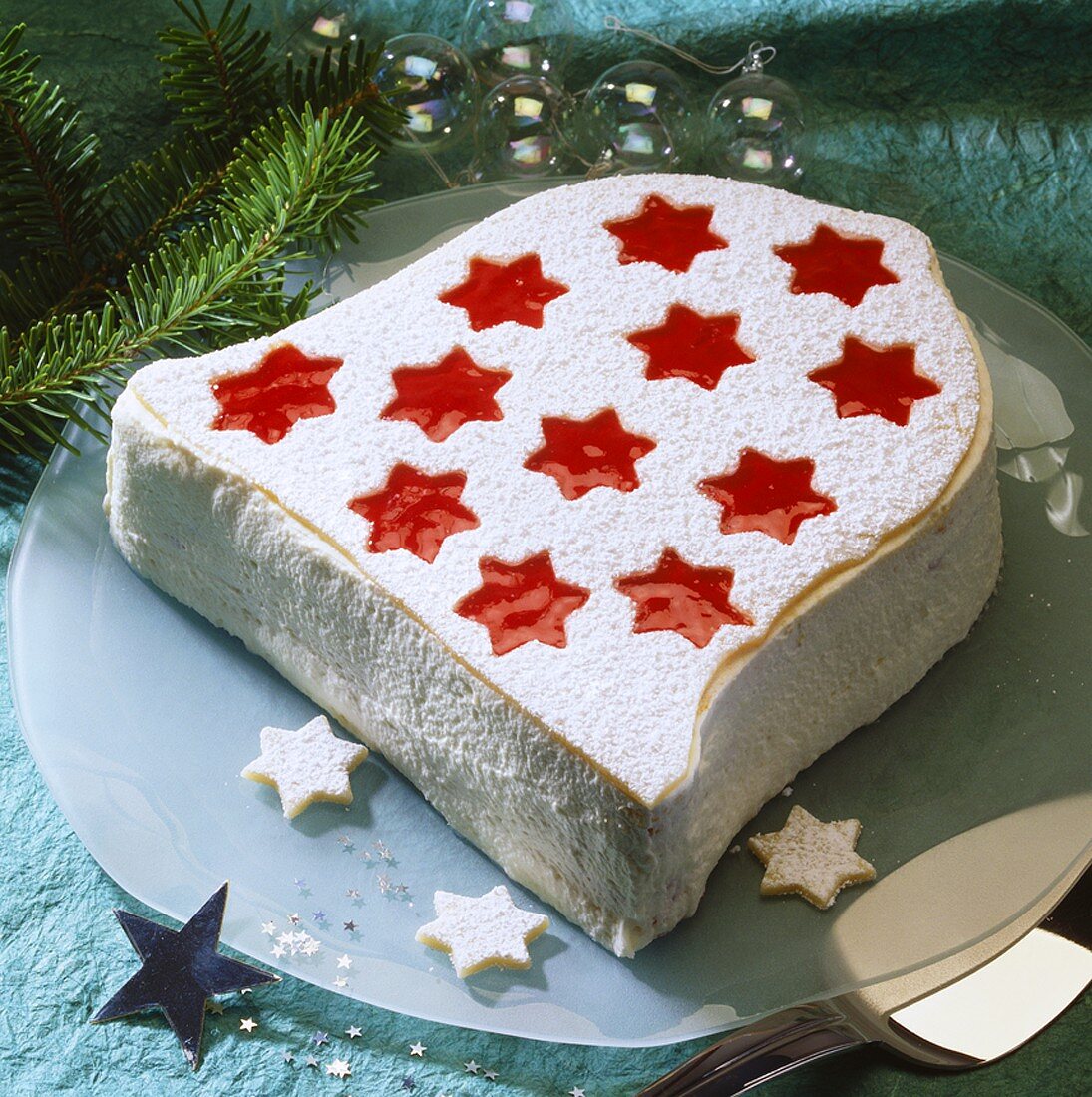 Bell-shaped Christmas cake
