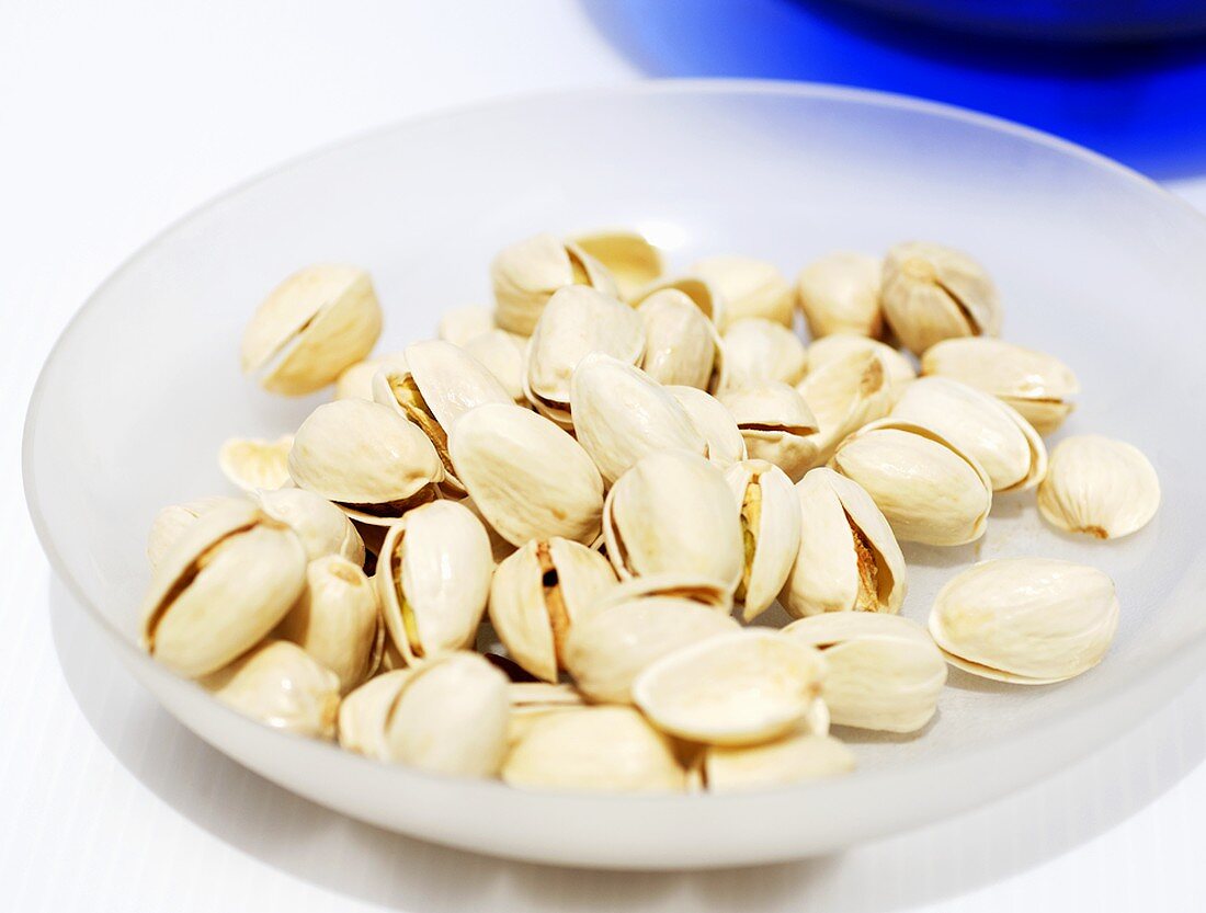 Pistachios in a small bowl