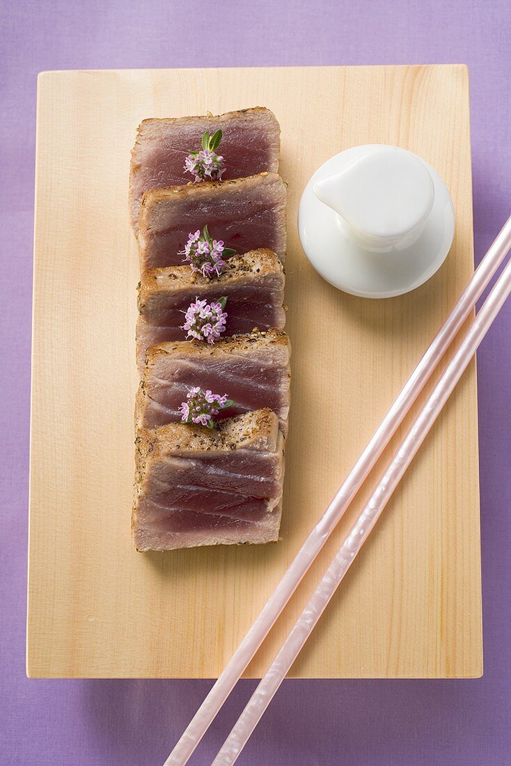 Tuna, lightly seared