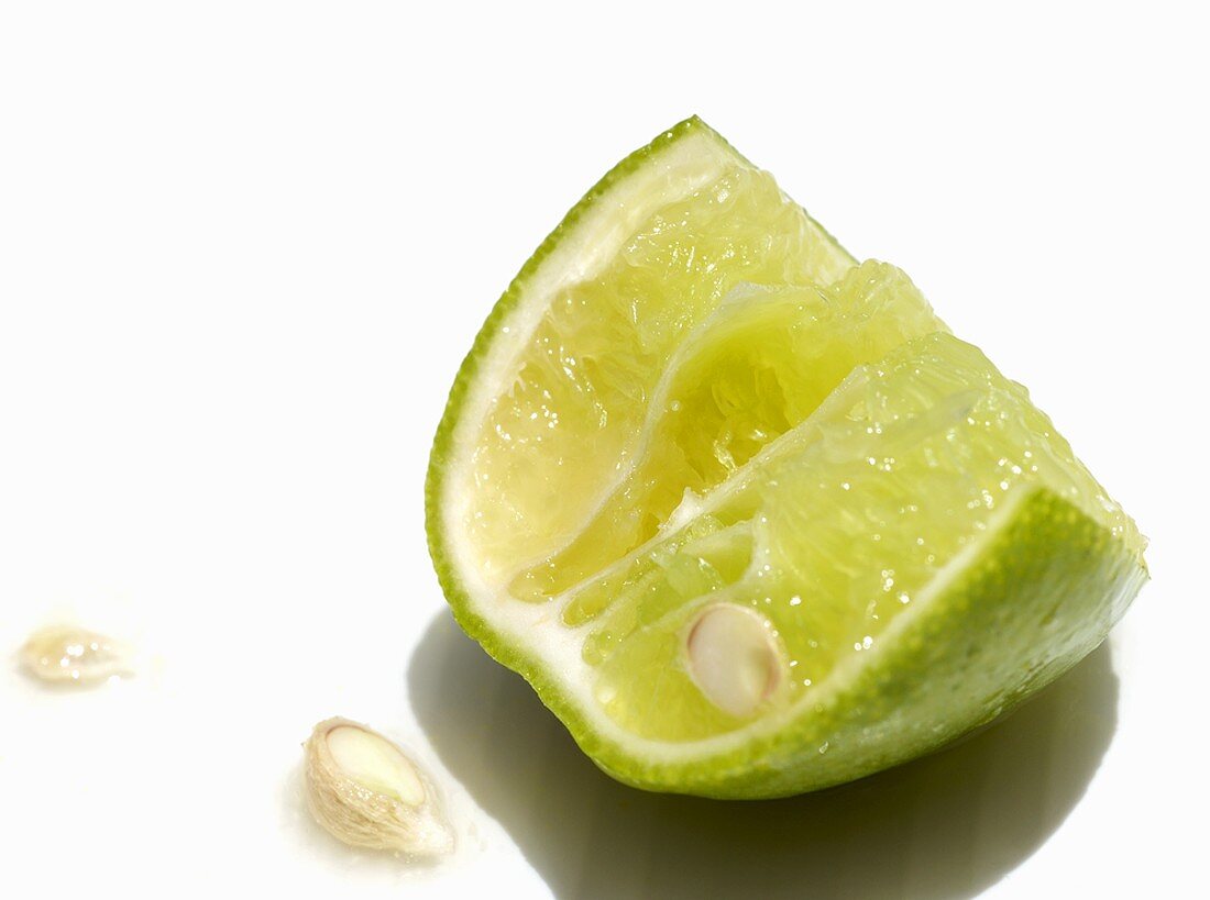 Piece of lime with pips