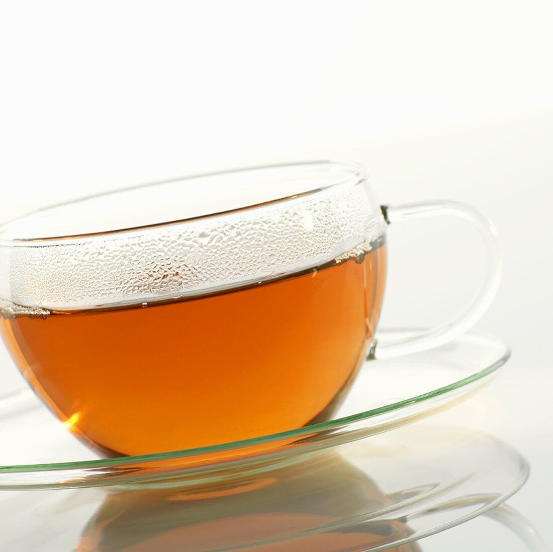 Tea in a glass cup