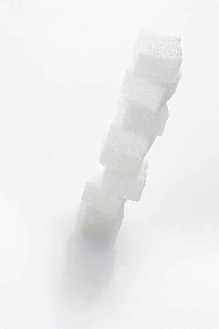 Turm aus Zuckerwürfeln